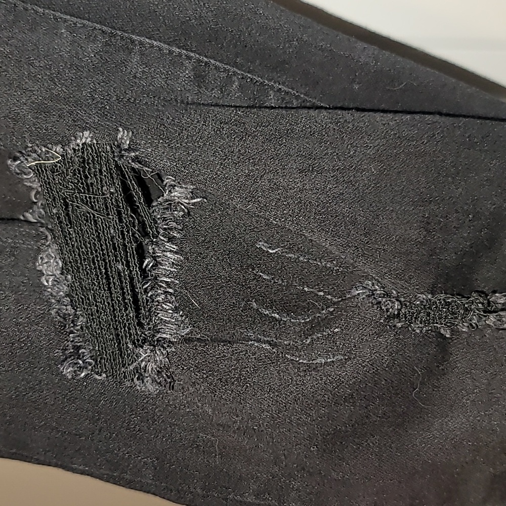 KanCan Black Jeans with Distressing - Picture 3 of 13